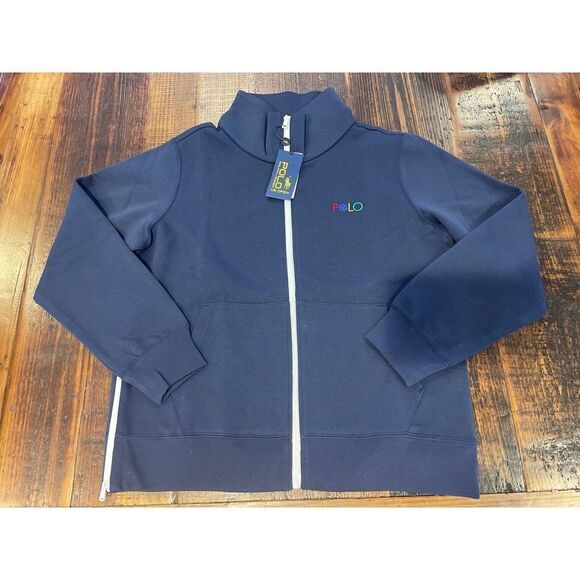 Polo Ralph Lauren US OPEN Womens Size M Medium Zip Up Sweatshirt Rare